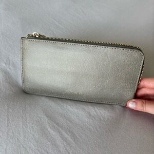 New Sage Green/Grey Zip-Around Wallet Vegan Leather Matt & Nat